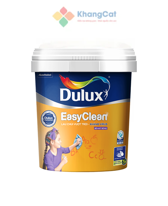 Dulux EasyClean Lau Chùi Vượt Trội Kháng Virus 